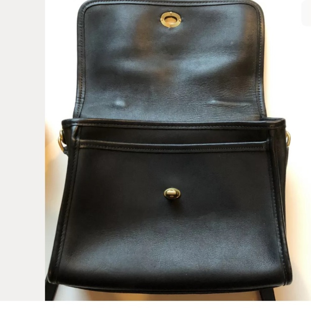 SOLD ON ANOTHER SITE - VTG Coach Court Bag  Black - Picture 4 of 11